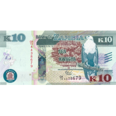 P58 Zambia - 10 Kwacha Year 2015